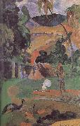 Paul Gauguin There are peacocks scenery oil painting